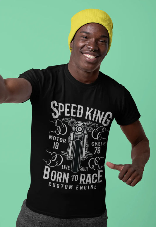 ULTRABASIC Men's T-Shirt Speed King - Motorcycle 1979 - Born To Race Custom Engine
