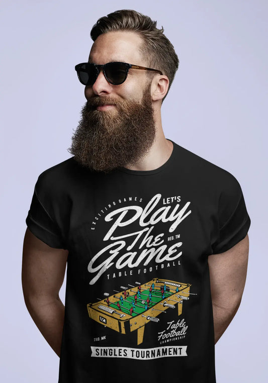 ULTRABASIC Men's Graphic T-Shirt Let's Play the Game Table Football Tee Shirt