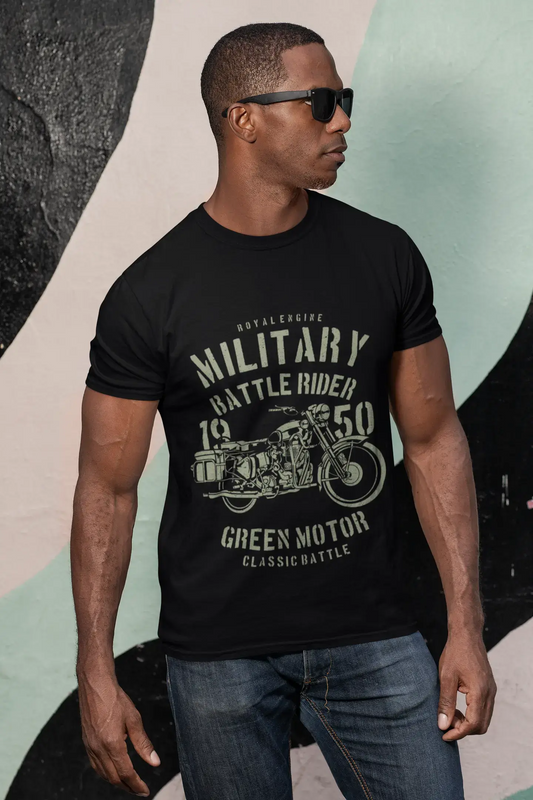 ULTRABASIC Men's T-Shirt Military Battle Rider Since 1950 - Motorcycle Tee Shirt