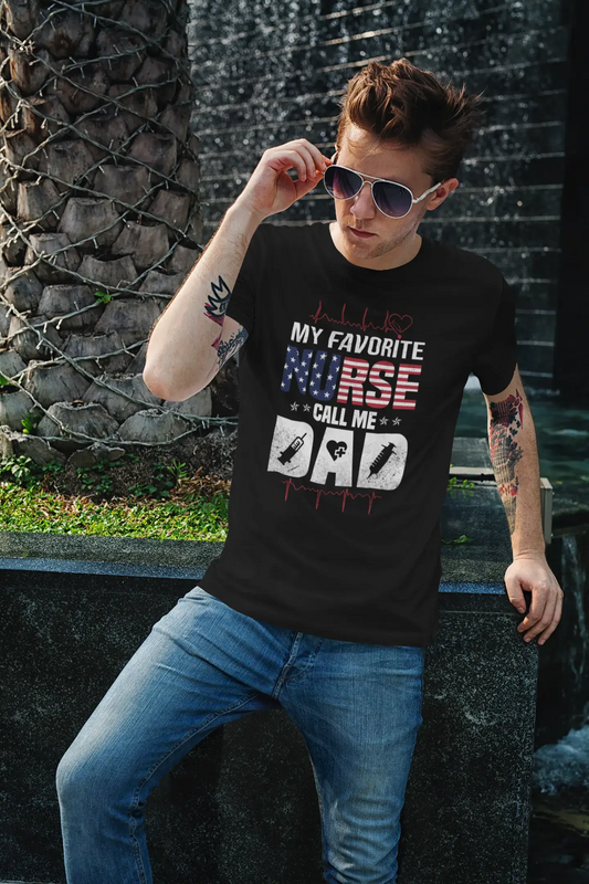 ULTRABASIC Men's Graphic T-Shirt My Favorite Nurse Call Me Dad