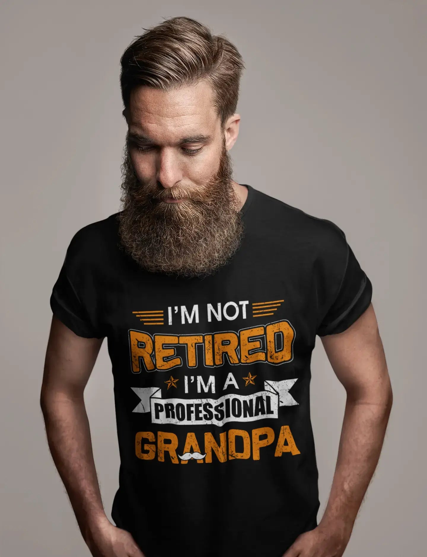 ULTRABASIC Men's Graphic T-Shirt I'm Professional Grandpa - Funny Gift For Father's Day