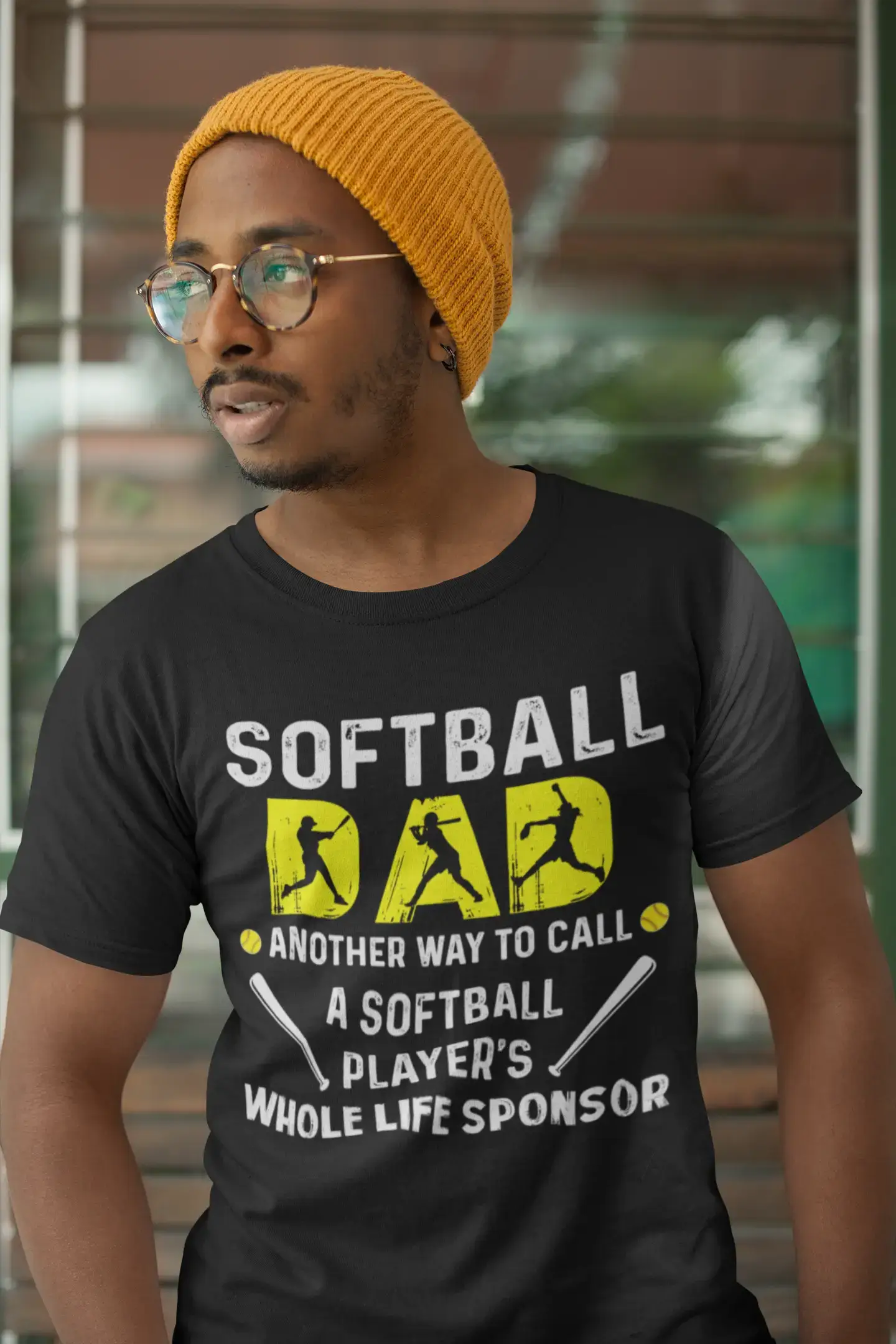 ULTRABASIC Men's Graphic T-Shirt Softball Dad Another Way To Call - Funny Quote