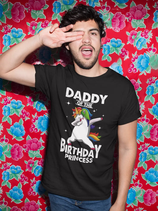 ULTRABASIC Men's T-Shirt Daddy of the Birthday Princess - Funny Unicorn Dab Tee Shirt