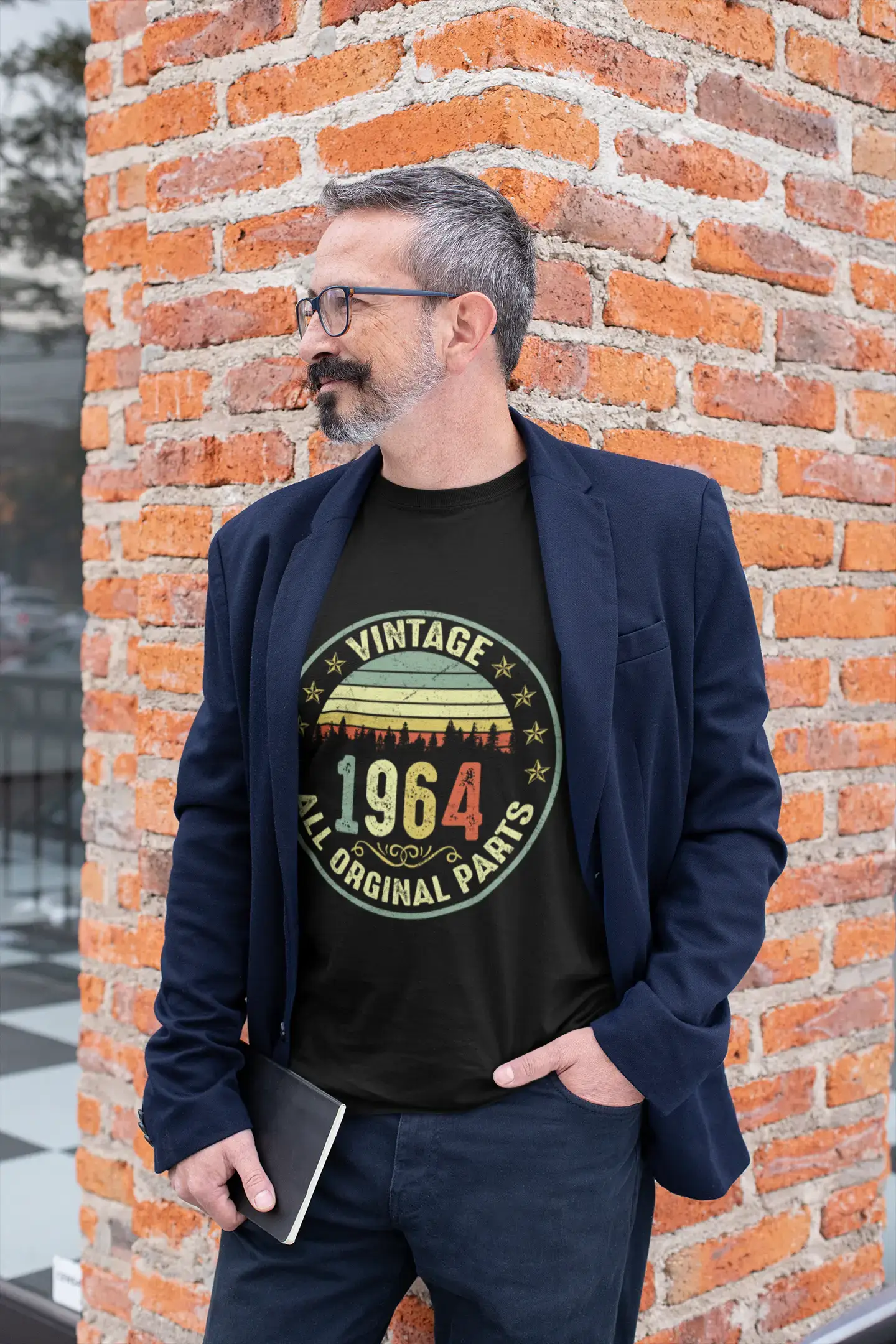 ULTRABASIC Men's T-Shirt Vintage 1964 All Original Parts - Retro 57th Birthday Gift Tee Shirt