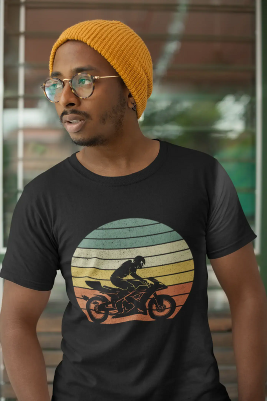ULTRABASIC Men's Graphic T-Shirt Vintage Biker Sunset - Funny Vintage Tee Shirt