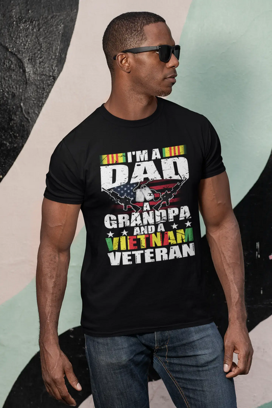 ULTRABASIC Men's T-Shirt I'm A Dad a Grandpa And a Vietnam Veteran - Daddy Shirt