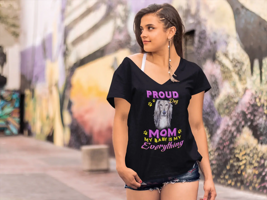 ULTRABASIC Women's T-Shirt Proud Day - Saluki Dog Mom - My Baby is My Everything