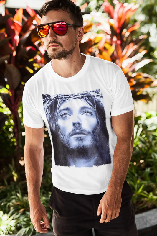 Jesus Christ Blue: Men's T-shirt Celebrity Star ONE IN THE CITY