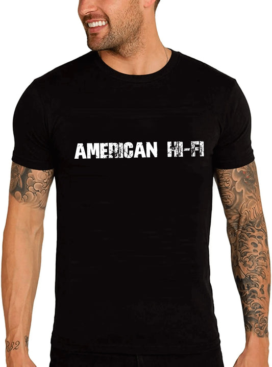 Men's Graphic T-Shirt American Hifi Eco-Friendly Limited Edition Short Sleeve Tee-Shirt Vintage Birthday Gift Novelty