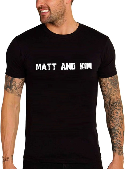 Men's Graphic T-Shirt Matt And Kim Eco-Friendly Limited Edition Short Sleeve Tee-Shirt Vintage Birthday Gift Novelty