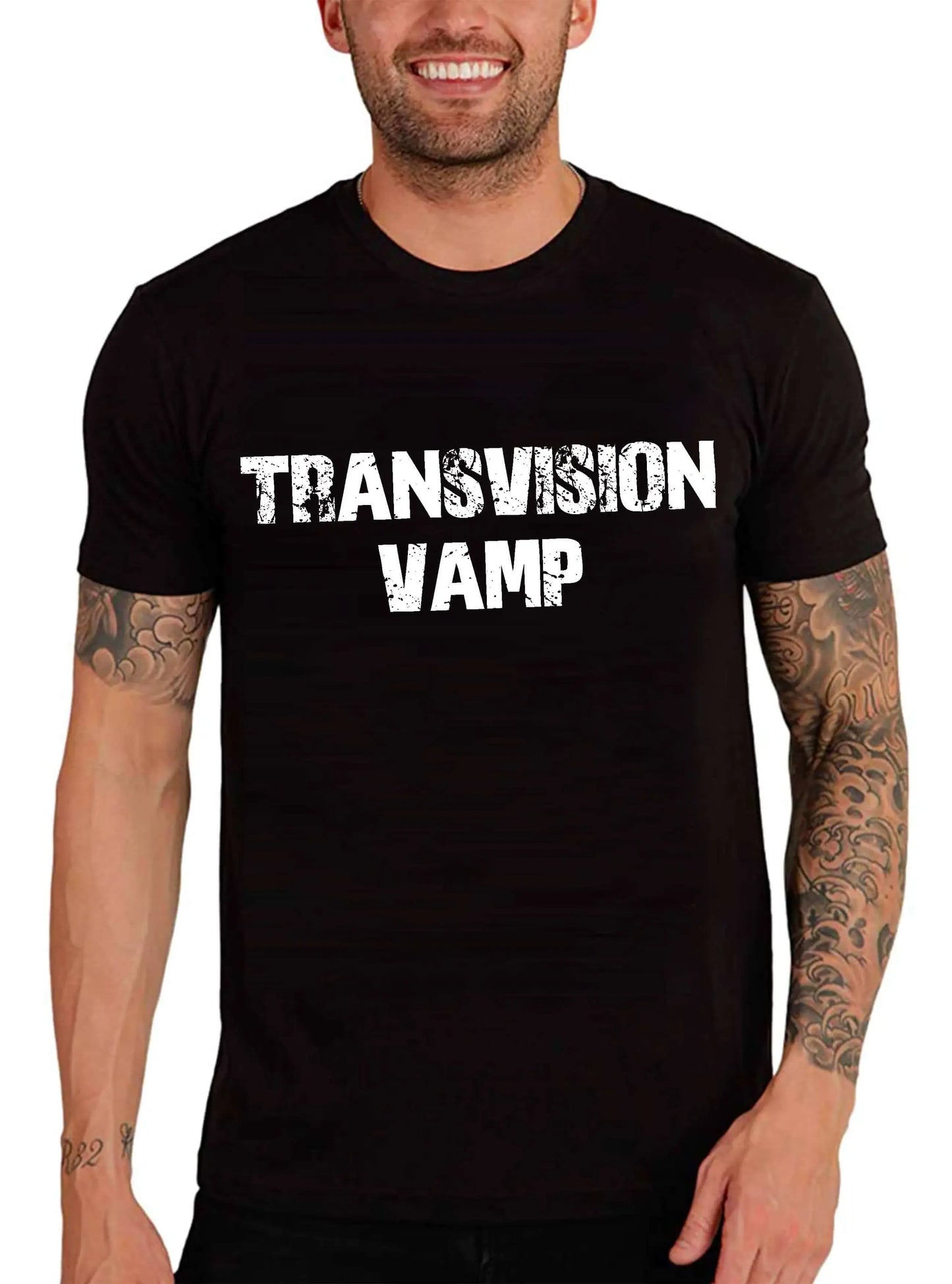 Men's Graphic T-Shirt Transvision Vamp Eco-Friendly Limited Edition Short Sleeve Tee-Shirt Vintage Birthday Gift Novelty