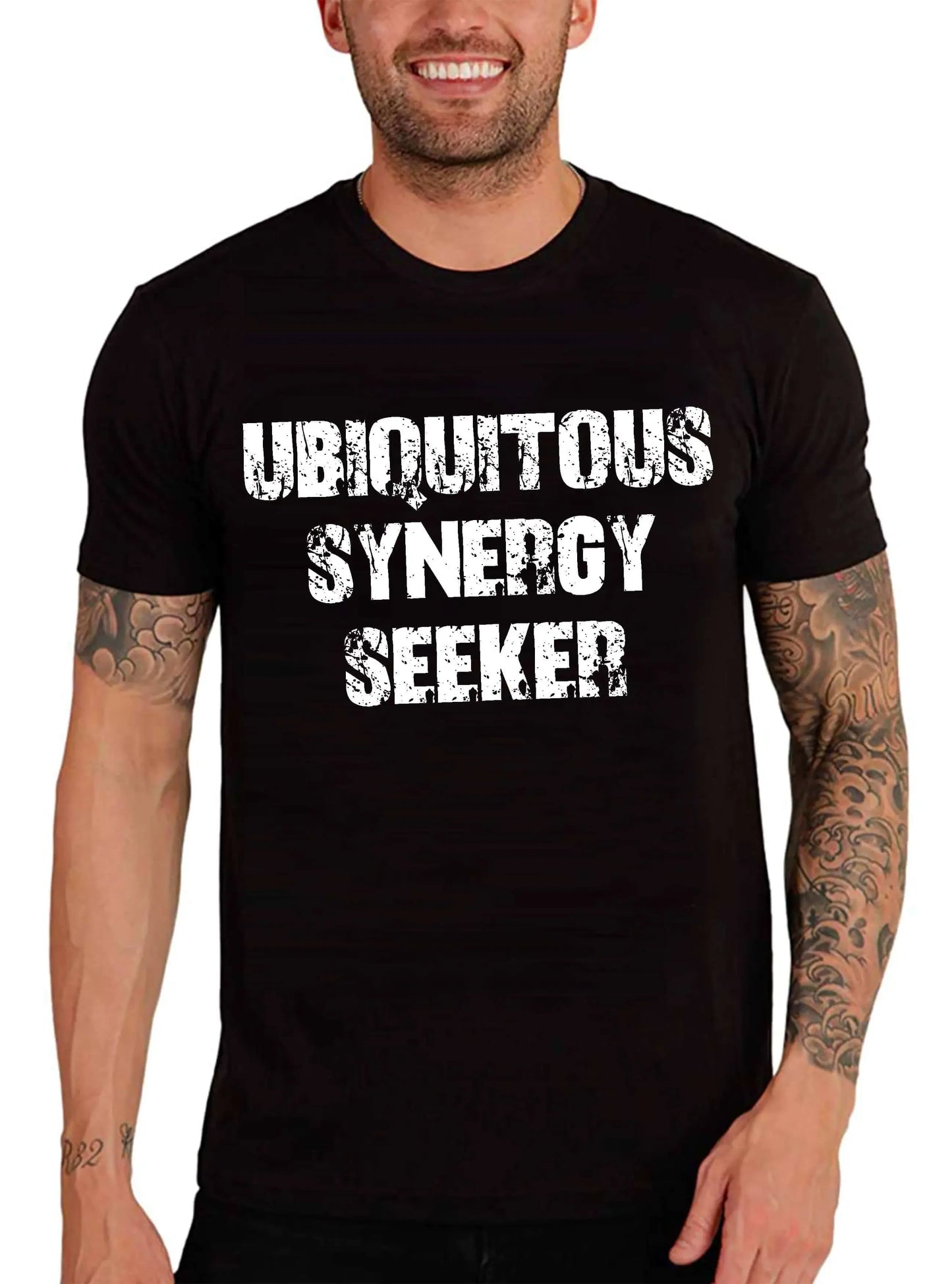 Men's Graphic T-Shirt Ubiquitous Synergy Seeker Eco-Friendly Limited Edition Short Sleeve Tee-Shirt Vintage Birthday Gift Novelty
