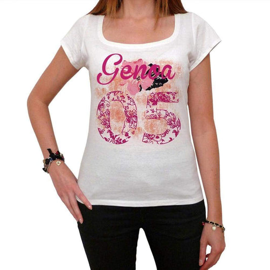 05, Genoa, Women's Short Sleeve Round Neck T-shirt 00008 - ultrabasic-com