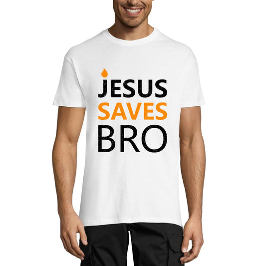 ULTRABASIC Men's T-Shirt Jesus Saves Bro - Religious Gift - Christian Faith