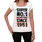 1951, Super No.1 Since 1951 Women's T-shirt White Birthday Gift 00505 ultrabasic-com.myshopify.com