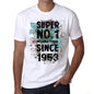 1953, Super No.1 Since 1953 Men's T-shirt White Birthday Gift 00507 ultrabasic-com.myshopify.com
