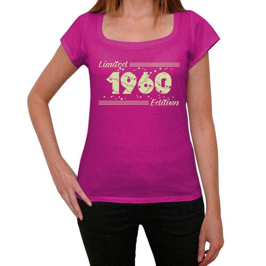 1960 Limited Edition Star, Women's T-shirt, Pink, Birthday Gift 00384 ultrabasic-com.myshopify.com