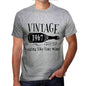 1967 Aging Like a Fine Wine Men's T-shirt Grey Birthday Gift 00459 - ultrabasic-com