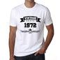1972 Vintage Year White, Men's Short Sleeve Round Neck T-shirt 00096 - ultrabasic-com