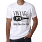 1975 Aging Like a Fine Wine Men's T-shirt White Birthday Gift 00457 - ultrabasic-com