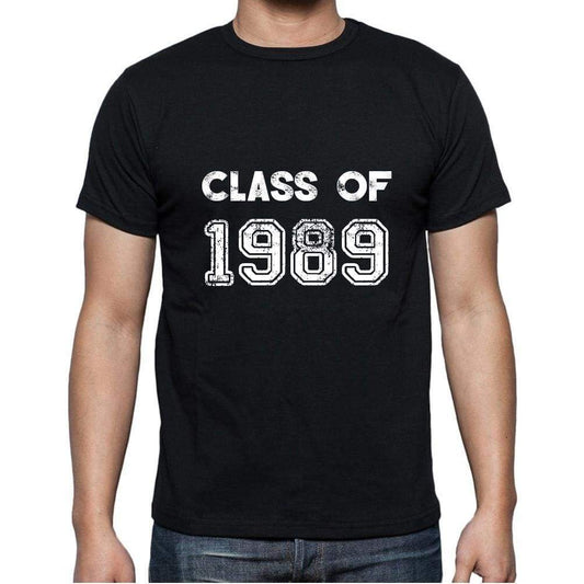 1989, Class of, black, Men's Short Sleeve Round Neck T-shirt 00103 - ultrabasic-com