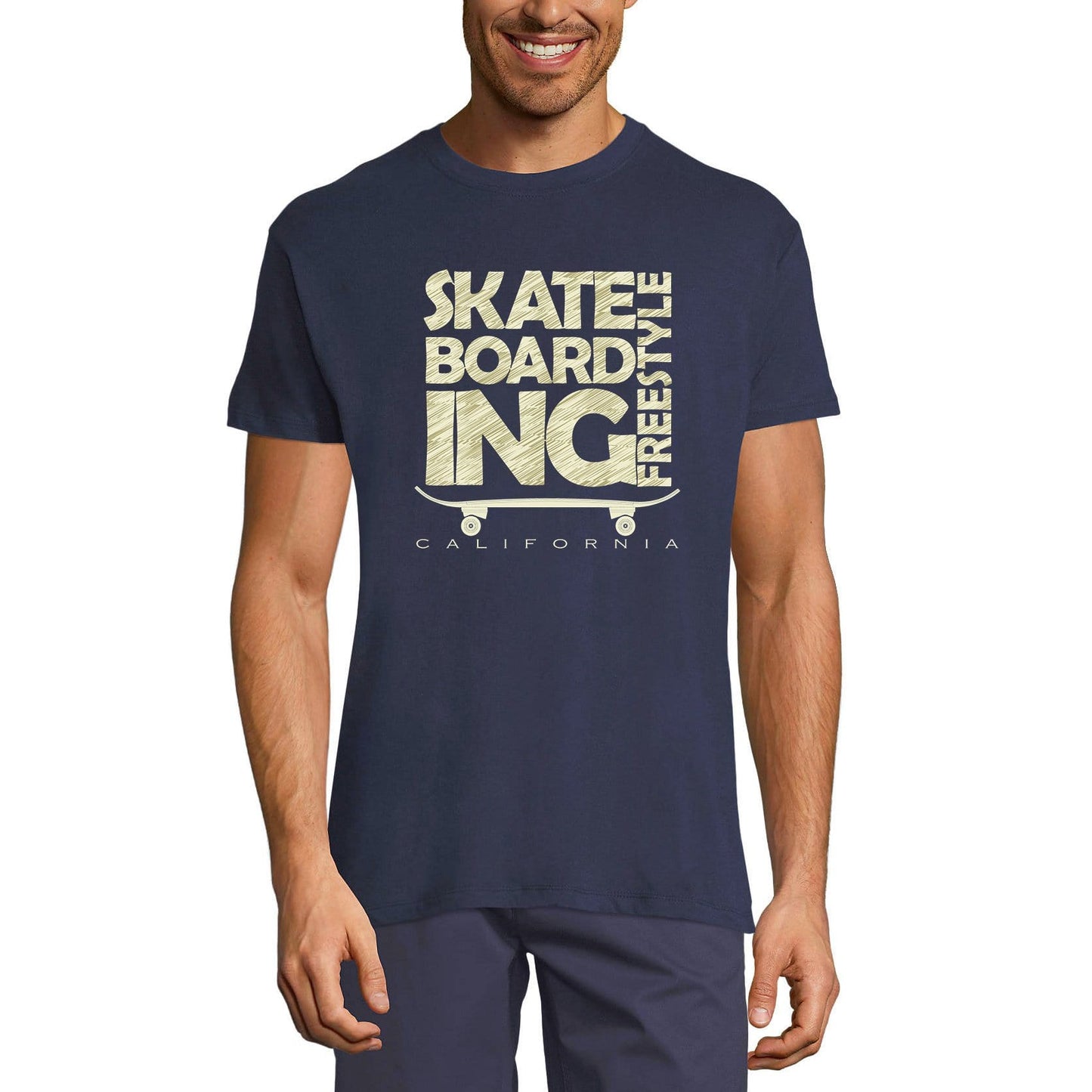 ULTRABASIC Men's Novelty T-Shirt Skate Boarding Lifestyle - California Skating Tee Shirt