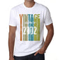 2002 Vintage Since 2002 Mens T-Shirt White Birthday Gift 00503 - White / X-Small - Casual