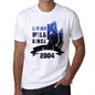 2004 Living Wild Since 2004 Mens T-Shirt White Birthday Gift 00508 - White / Xs - Casual