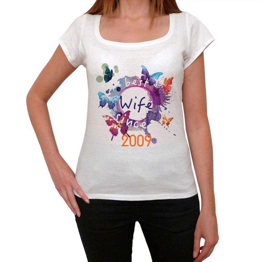 2009 Womens Short Sleeve Round Neck T-Shirt 00142 - Casual