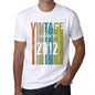 2012 Vintage Since 2012 Mens T-Shirt White Birthday Gift 00503 - White / X-Small - Casual