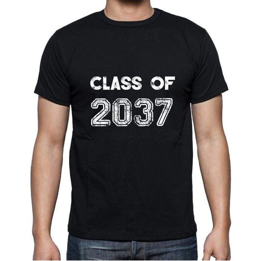 2037 Class Of Black Mens Short Sleeve Round Neck T-Shirt 00103 - Black / S - Casual