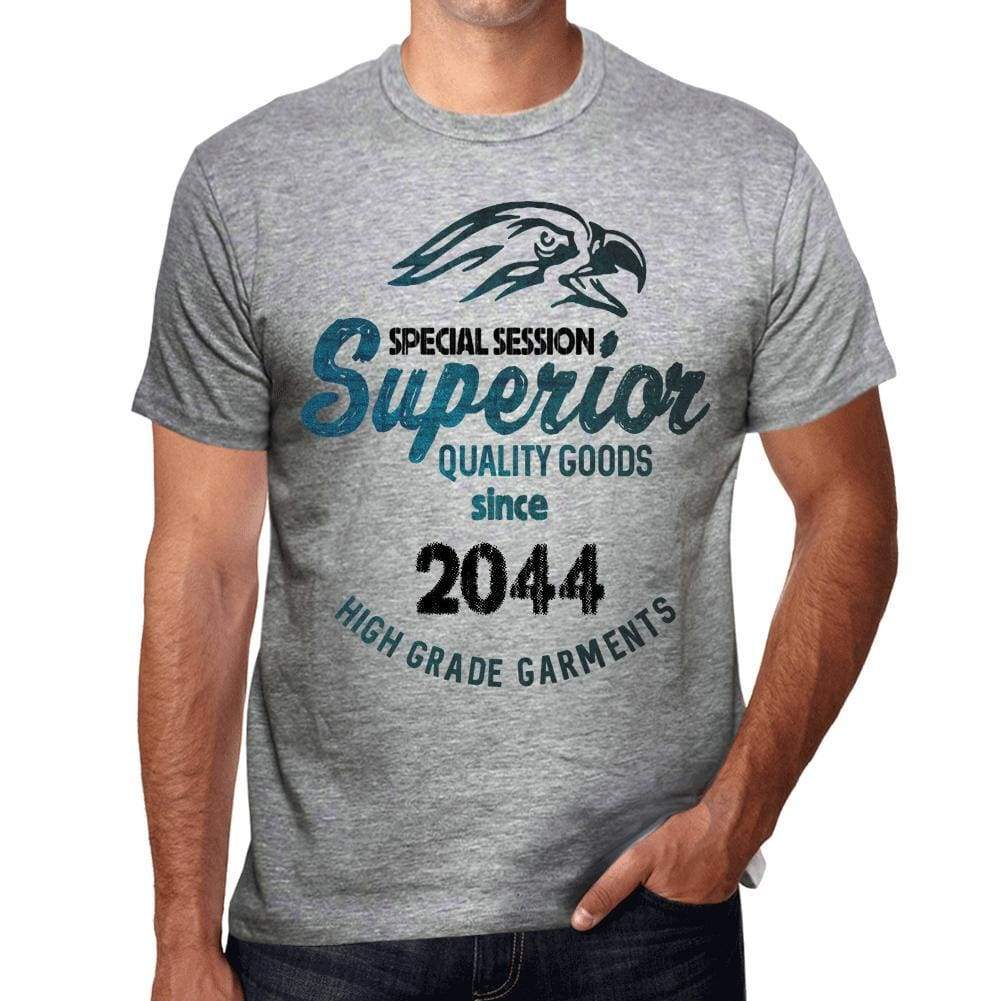 2044 Special Session Superior Since 2044 Mens T-Shirt Grey Birthday Gift 00525 - Grey / S - Casual