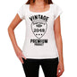 2049 Vintage Superior White Womens Short Sleeve Round Neck T-Shirt - White / Xs - Casual