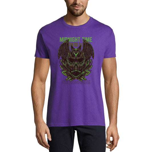 ULTRABASIC Men's Novelty T-Shirt Midnight Time - Scary Tee Shirt