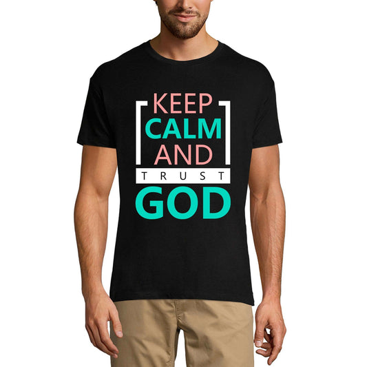 ULTRABASIC Graphic Men's T-Shirt Keep Calm and Trust God - Religious Quote