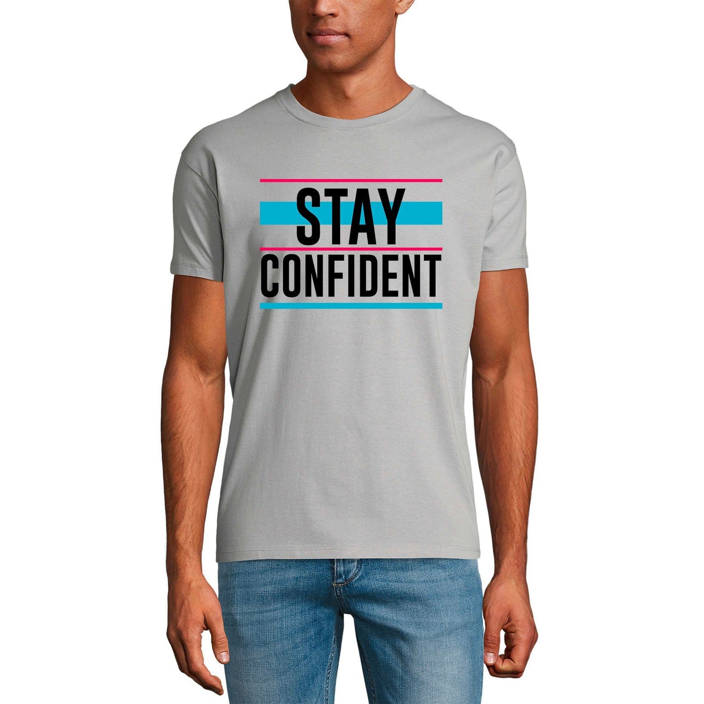 ULTRABASIC Graphic Men's T-Shirt Stay Confident - Motivational Quote