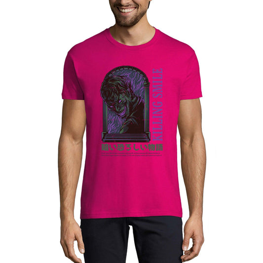 ULTRABASIC Men's Novelty T-Shirt Killing Smile - Scary Short Sleeve Tee Shirt