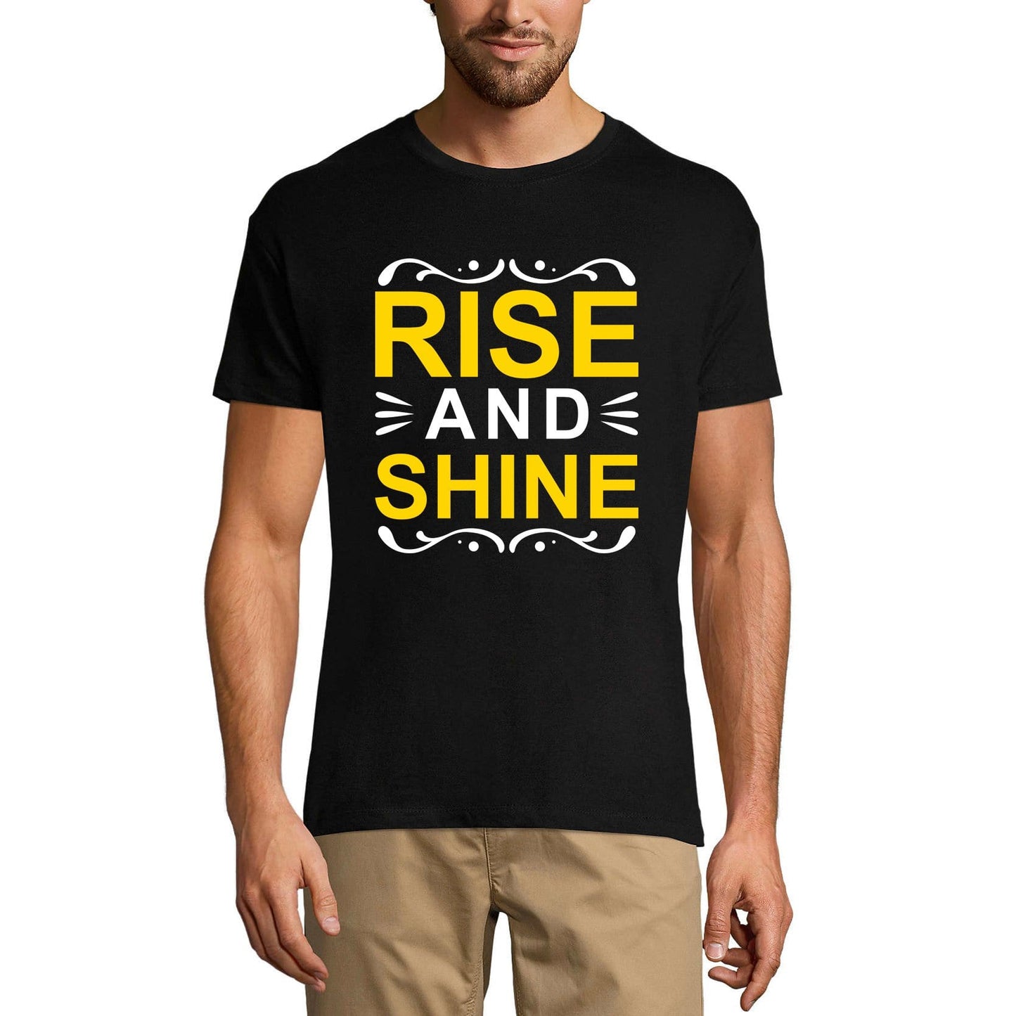 ULTRABASIC Graphic Men's T-Shirt Rise And Shine - Summer Shirt - Good Vibes