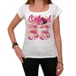 33 Oxford City With Number Womens Short Sleeve Round White T-Shirt 00008 - Casual