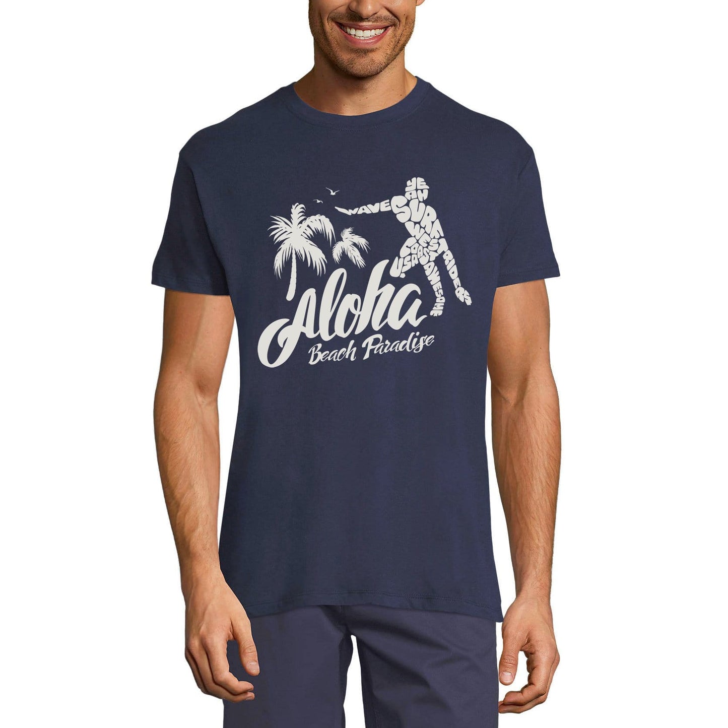 ULTRABASIC Men's Novelty T-Shirt Aloha Beach Paradise Tee Shirt