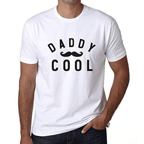 Homme T-Shirt Graphique Imprimé Vintage Tee Daddy Cool Blanc