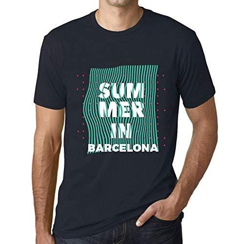 Ultrabasic - Homme Graphique Summer in Barcelona Marine