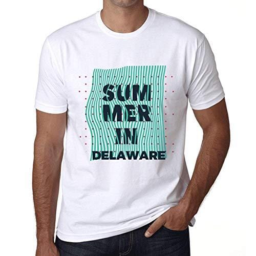Ultrabasic - Homme Graphique Summer in Delaware Blanc