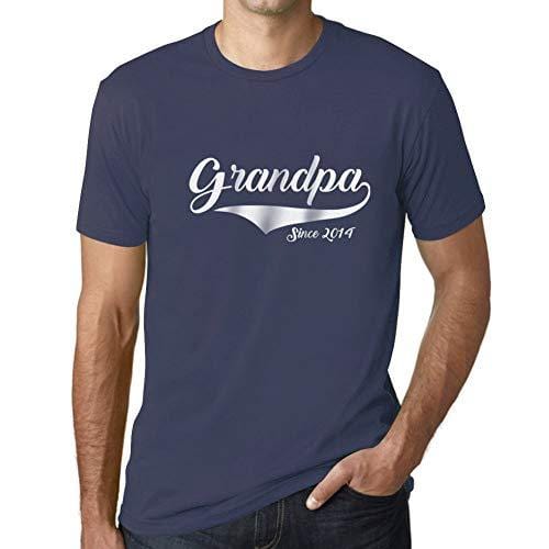 Ultrabasic - Homme T-Shirt Graphique Grandpa Since 2014 T-Shirt Funny Denim