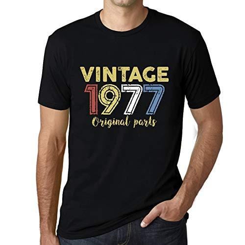 Ultrabasic - Homme Graphique Vintage 1977 T-Shirt Noir Profond