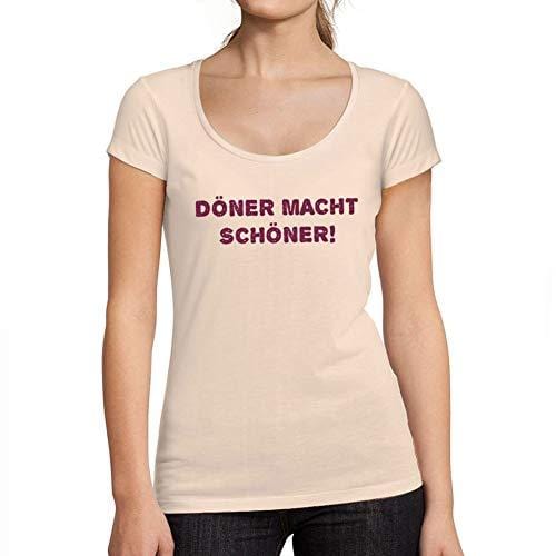 Ultrabasic - Tee-Shirt Femme col Rond Décolleté Döner Macht Schöner