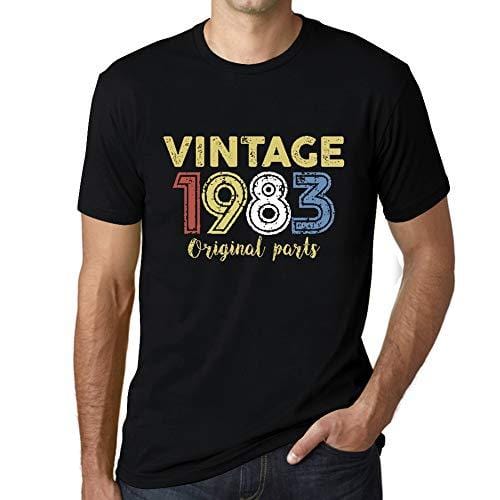 Ultrabasic - Homme Graphique Vintage 1983 T-Shirt Noir Profond