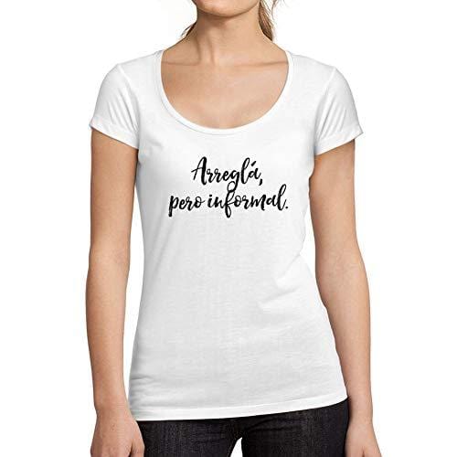 Ultrabasic - Tee-Shirt Femme col Rond Décolleté La Abuela Mas Chingona