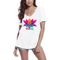 ULTRABASIC Women's V-Neck T-Shirt Against Yoga for The Winner - Funny Yoga Tee Shirt
