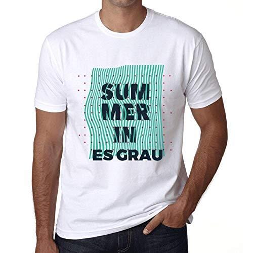 Ultrabasic - Homme Graphique Summer in ES Grau Blanc